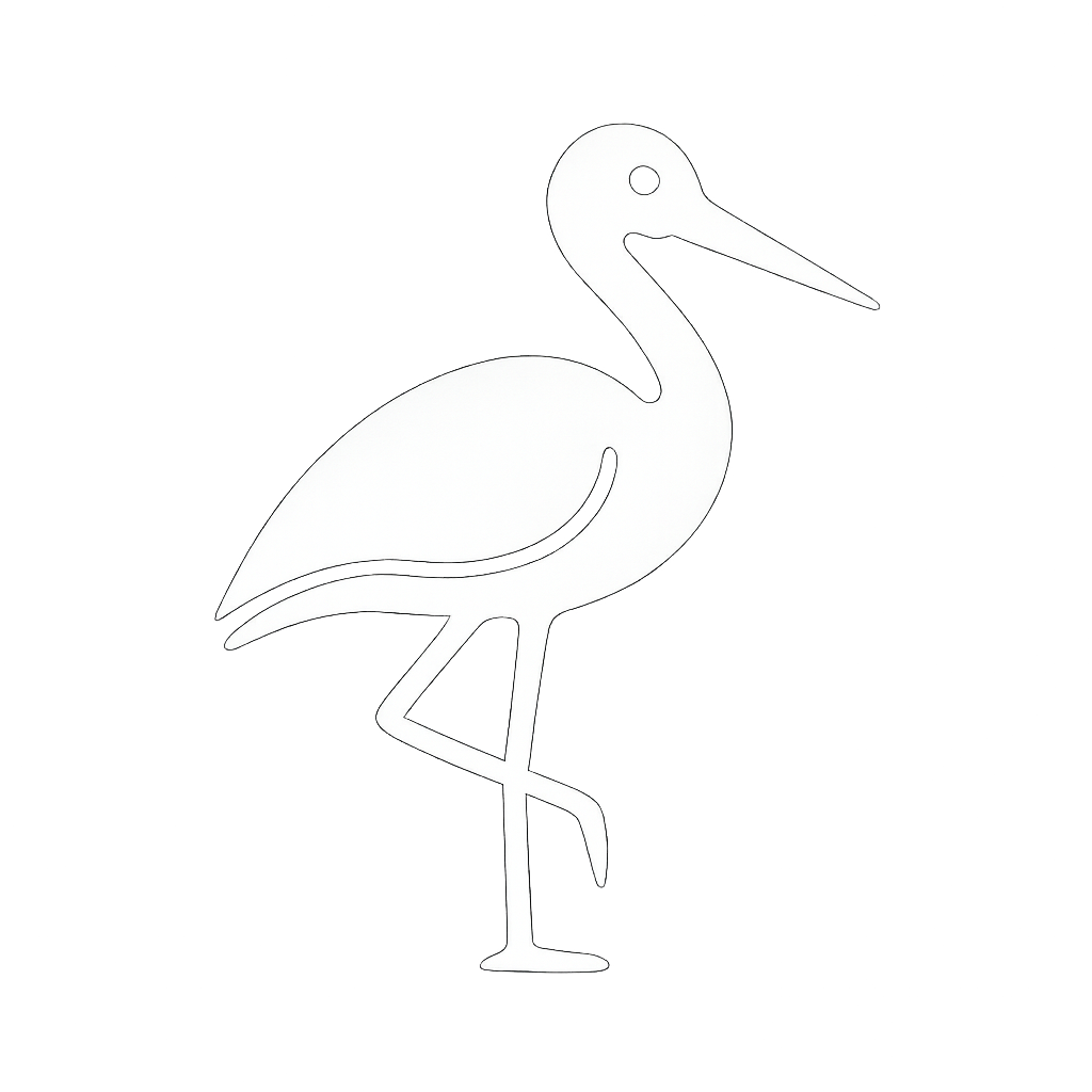 Cigogne emblématique de l'Alsace